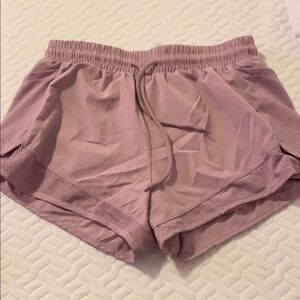 Amazon Pink Athletic Shorts Elastic Waist Lightweight